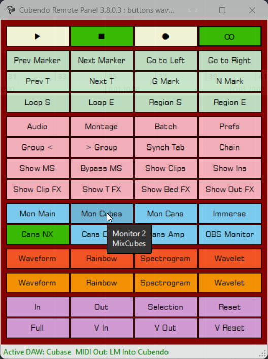 Wavelab Button Panel