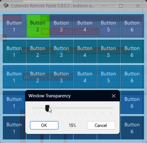 Transparency Settings